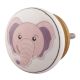 Baby Pink Elephant Ceramic Flat Cabinet Knob Online